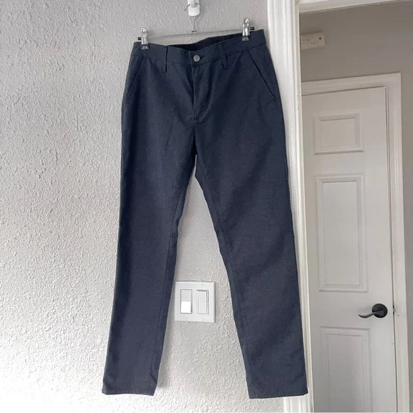 AG JEANS LOS ANGELES women’s work cropped pants grey navy 26 - Picture 4 of 10